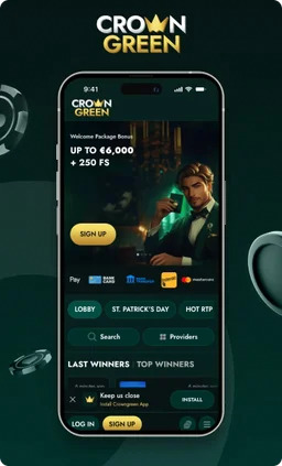 Join CrownGreen Casino and claim welcome bonus up to C$6000 plus free spins